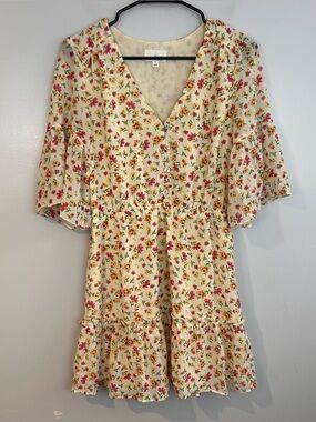 Lost + Wander Love in Bloom Floral Ruffle Mini Dress mini dress